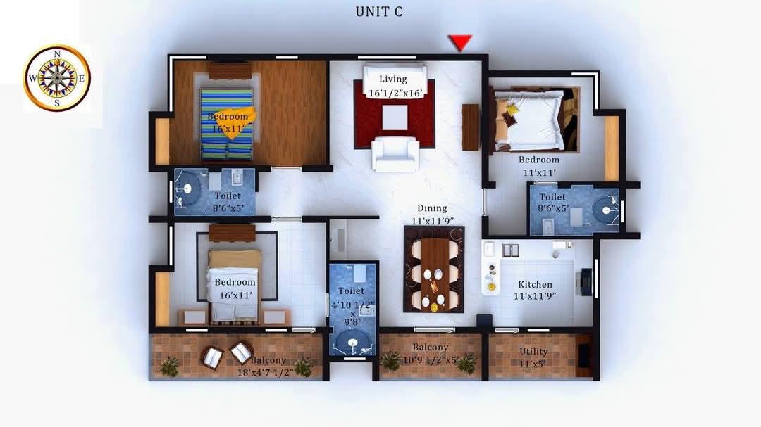 3 BHK Premium Interior